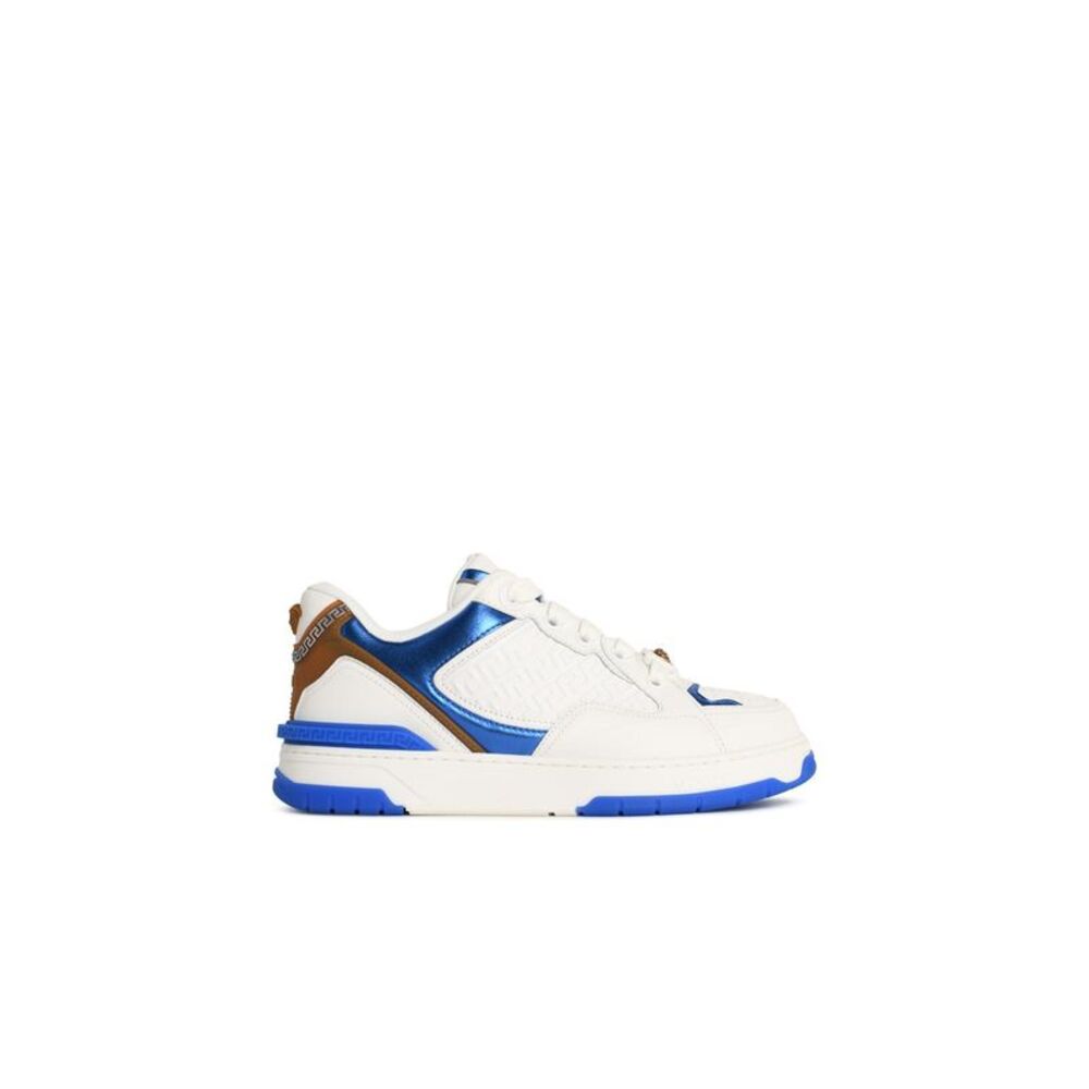 Versace 'Biggie' White Leather Sneakers Men
